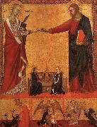 Barna da Siena The Mystical Marriage of St.Catherine Spain oil painting artist